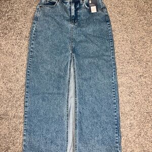 Universal Thread Denim Straight Long Skirt